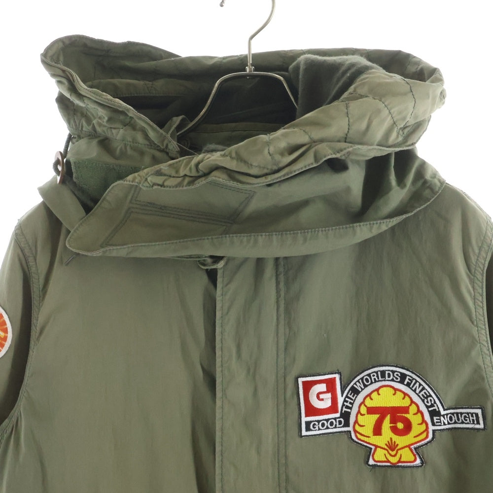 GOODENOUGH(グッドイナフ) 15AW ×ALPHA グッドイナフ25周年モッズコート 復刻 カーキ