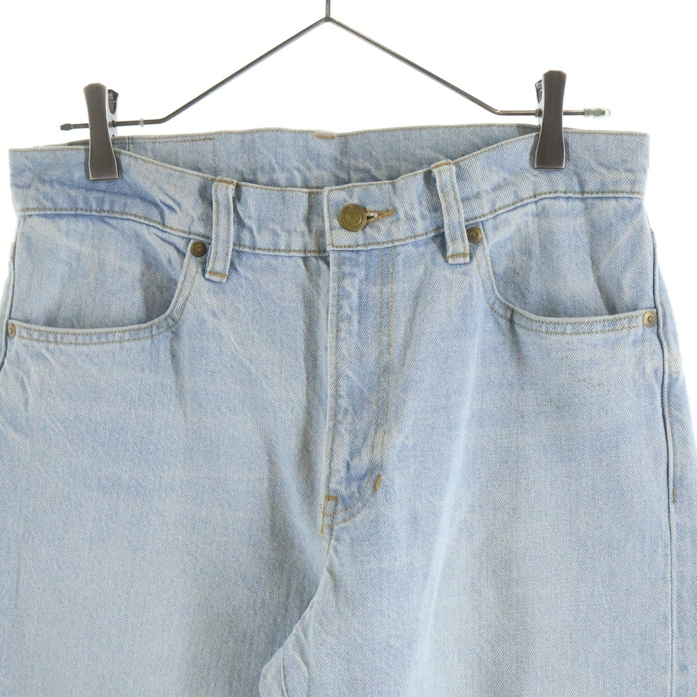 NO BRAND(ノーブランド) and yellow(アンドイエロー) チェーンデザイン ジップフライデニムパンツ 3001-212-M2001 インディゴブルー