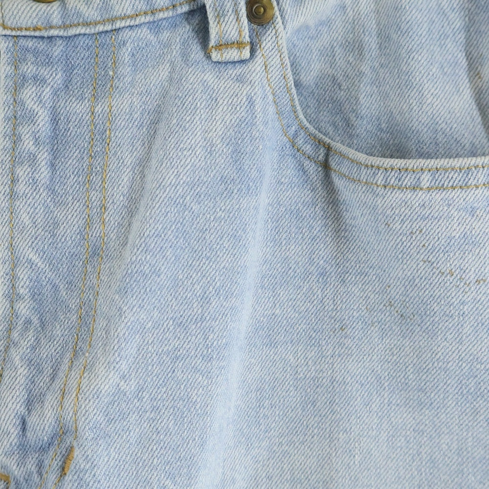 NO BRAND(ノーブランド) and yellow(アンドイエロー) チェーンデザイン ジップフライデニムパンツ 3001-212-M2001 インディゴブルー