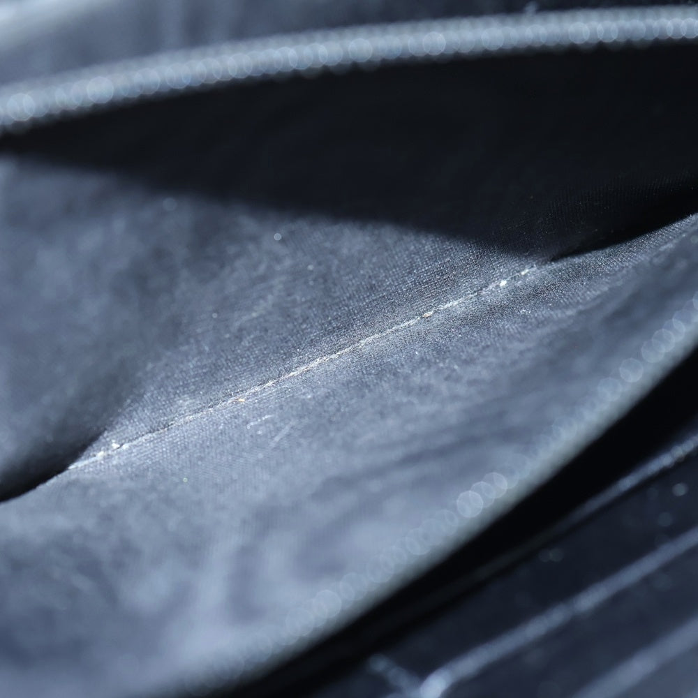 YVES SAINT LAURENT(イヴサンローラン) リヴゴーシュ パテントレザー ロングウォレット 177555 長財布 ブラック レディース