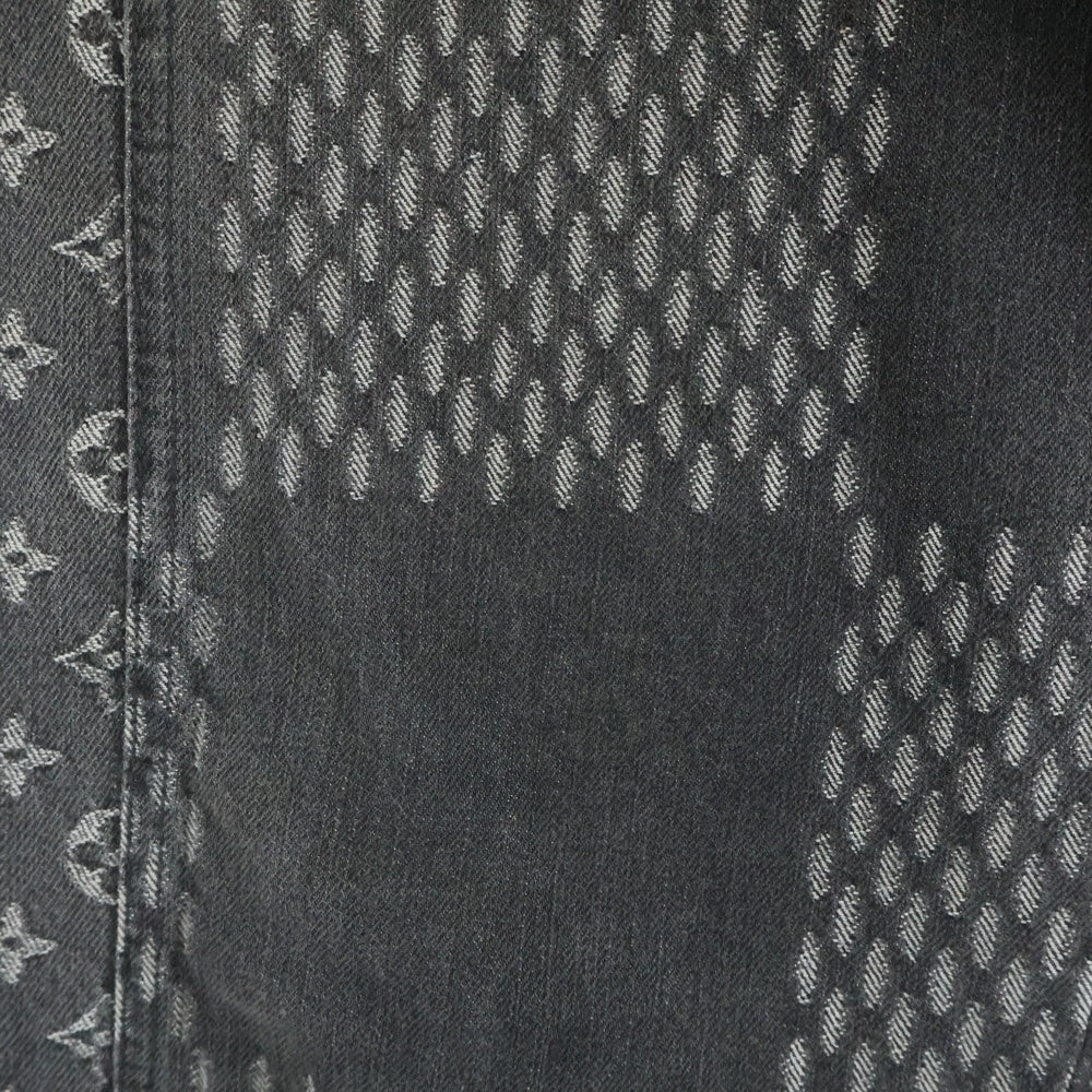 LOUIS VUITTON(ルイヴィトン) 20AW ×NIGO ニゴー ジャイアントダミエウェーブス モノグラムデニムパンツ ブラック HJD11WUZC