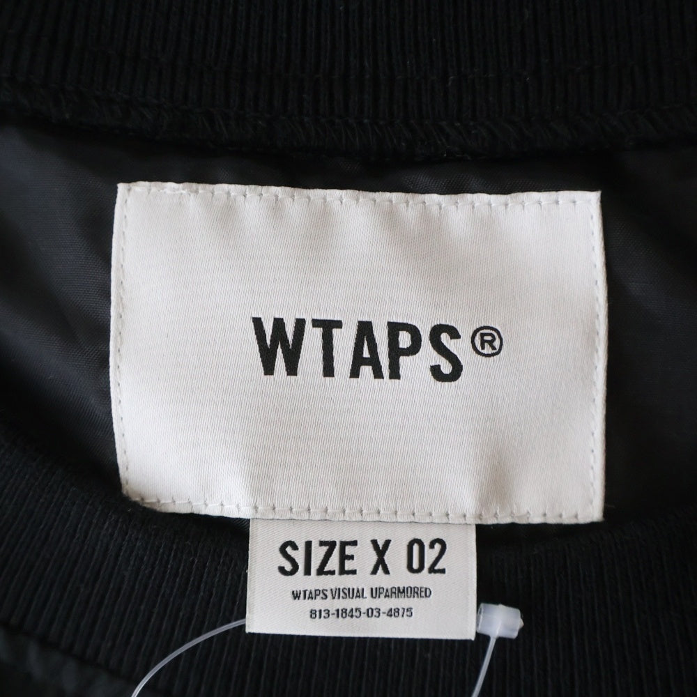 WTAPS(ダブルタップス) 25AW SMOCK LS CTPL CNVS 252WVDT-SHM05 スモック クルーネックロングスリーブプルオーバーシャツ ブラック