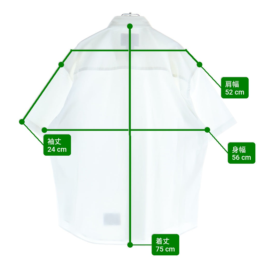 WTAPS(ダブルタップス) 25SS RIPSTOP COOLMAX 251TQDT-SHM06 リップストップ クールマックス 半袖シャツ ホワイト