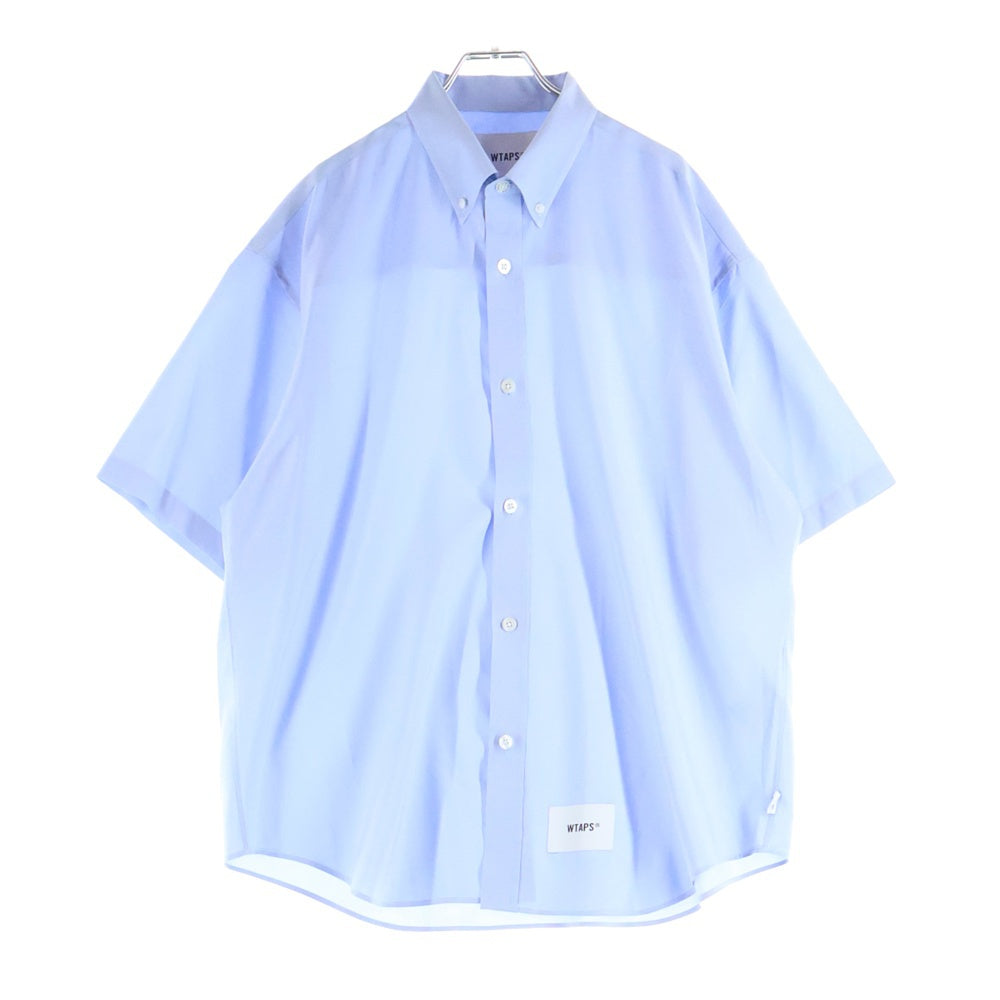 WTAPS(ダブルタップス) 25SS BD 01 SS POLY OXFORD COOLMAX 251CWDT-SHM05 オックスフォード クールマックス 半袖シャツ ブルー