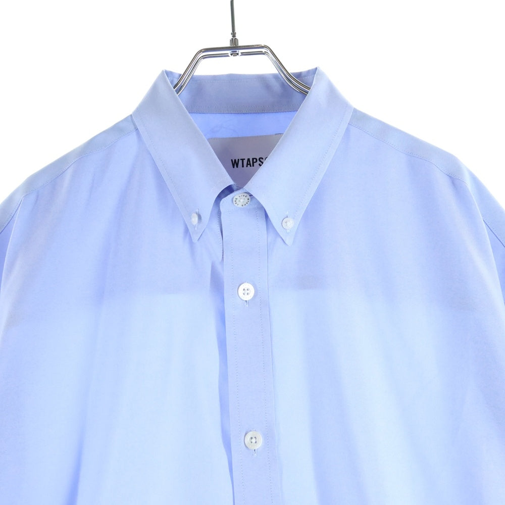 WTAPS(ダブルタップス) 25SS BD 01 SS POLY OXFORD COOLMAX 251CWDT-SHM05 オックスフォード クールマックス 半袖シャツ ブルー