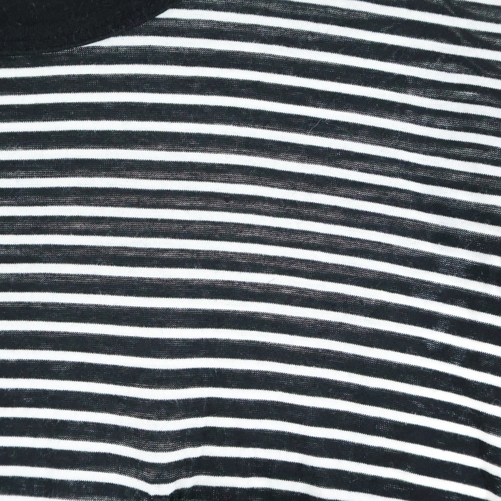 ROUGH AND RUGGED(ラフアンドラゲッド) BORDERS クルーネック ポケットボーダー半袖Tシャツ カットソー ブラック