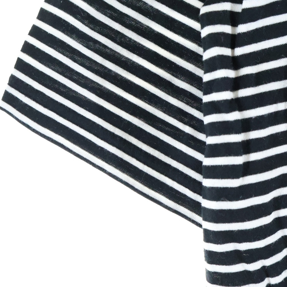 ROUGH AND RUGGED(ラフアンドラゲッド) BORDERS クルーネック ポケットボーダー半袖Tシャツ カットソー ブラック