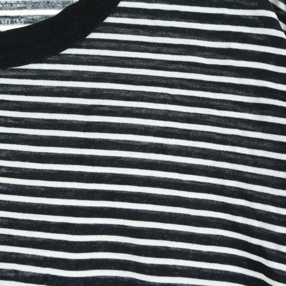 ROUGH AND RUGGED(ラフアンドラゲッド) BORDERS クルーネック ポケットボーダー半袖Tシャツ カットソー ブラック