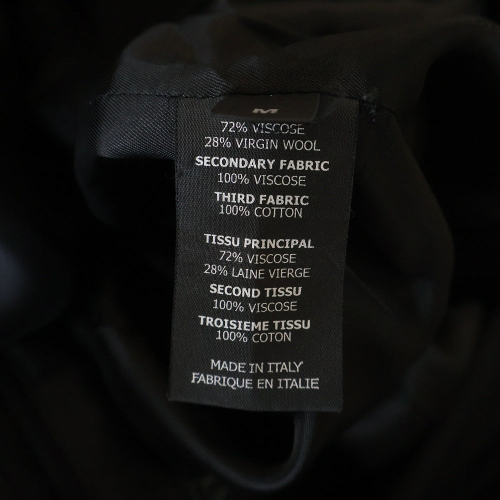 VETEMENTS(ヴェトモン) 20SS GOTHIC LOGO EMBROIDERED JACKET SS20JA143 ゴシック アームロゴ テーラード ジャケット ブラック