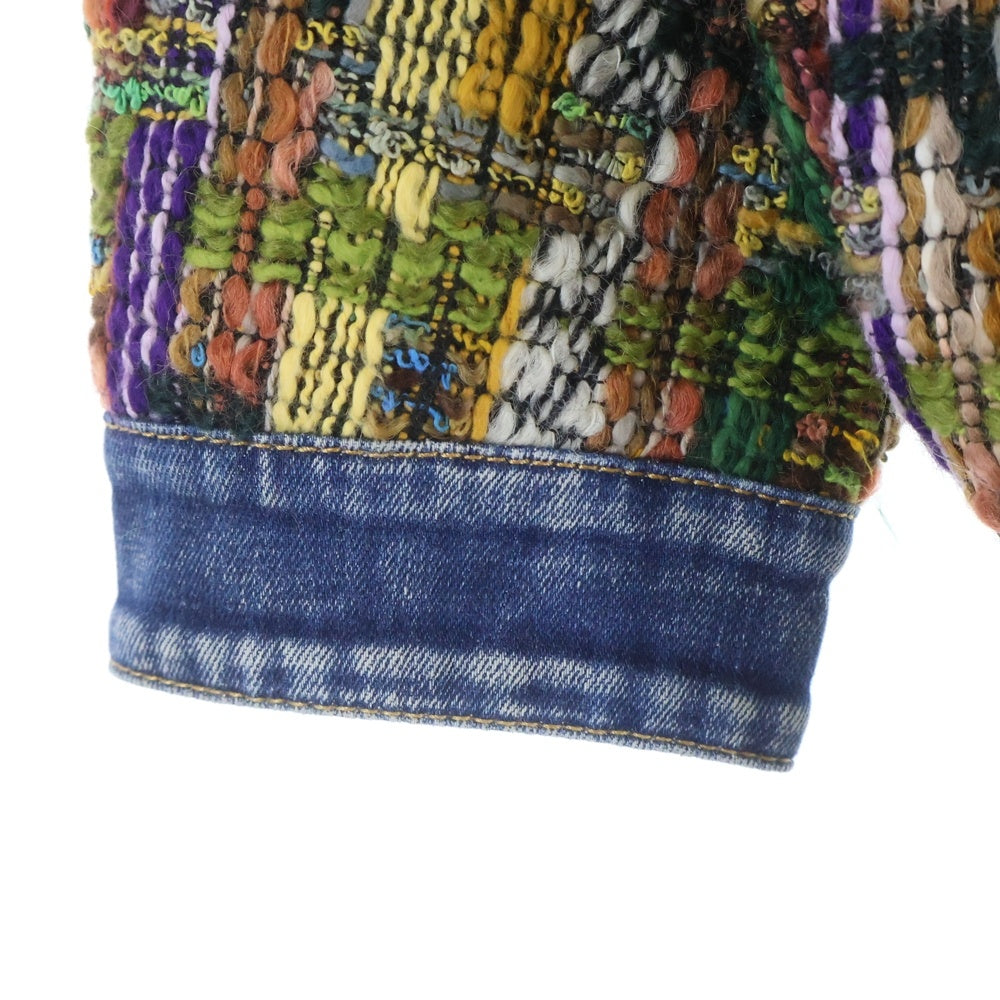 DSQUARED2(ディースクエアード) 22AW ツイードマルチデニムジャケット デニムシャツ S75AM0905