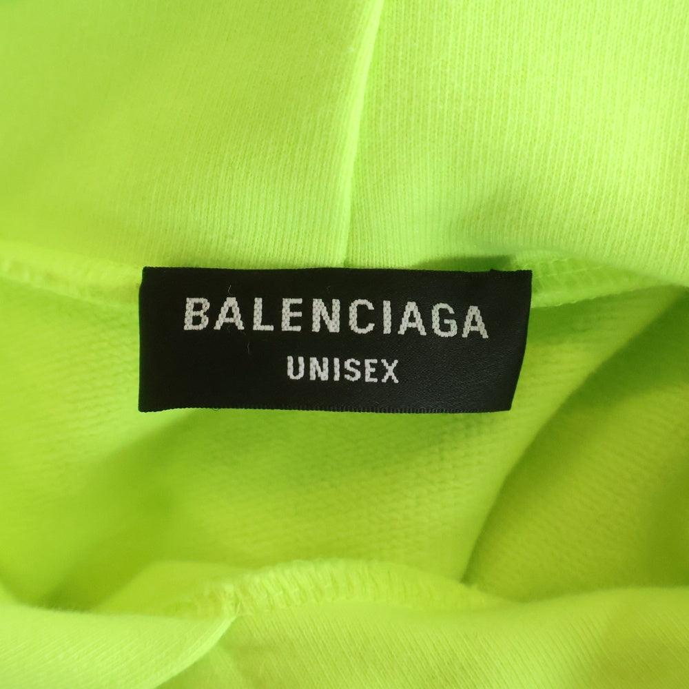 BALENCIAGA(バレンシアガ) World Food Program Hoodie ロゴ プリント プルオーバー スウェット フーディ パーカー イエロー 600583 TMVL1