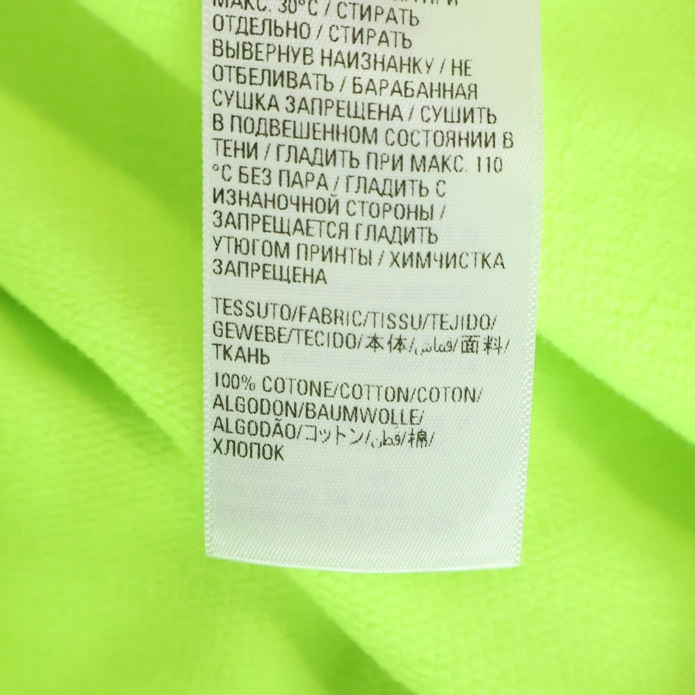 BALENCIAGA(バレンシアガ) World Food Program Hoodie ロゴ プリント プルオーバー スウェット フーディ パーカー イエロー 600583 TMVL1