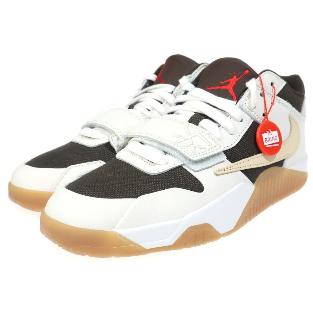 NIKE(ナイキ) ×TRAVIS SCOTT JORDAN JUMPMAN JACK トラヴィススコット ジョーダン ジャンプマン ローカットスニーカー ホワイト/ブラウン US9.5/27.5cm FZ8117‐100