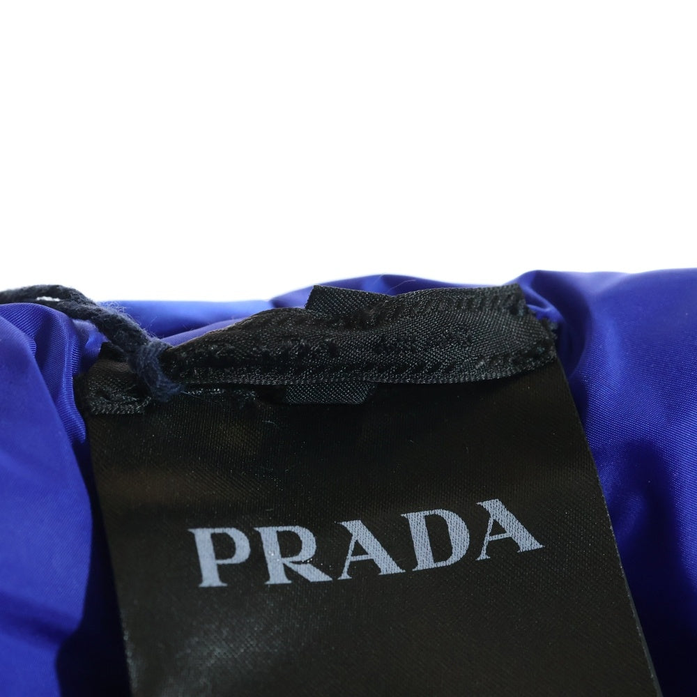 PRADA(プラダ) パテッド バケットハット ネイビー リナイロン #L ブルー 2HC248