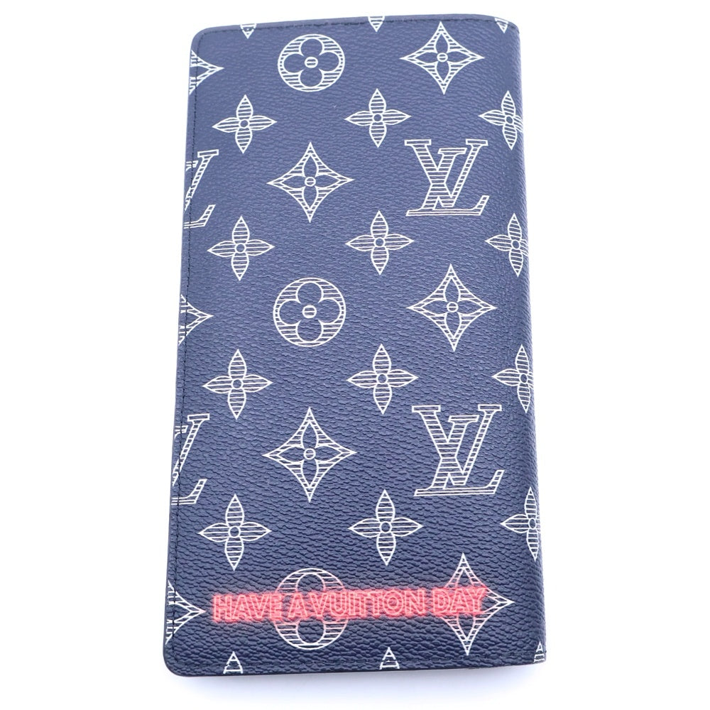 LOUIS VUITTON(ルイヴィトン) モノグラムインク ポルトフォイユブラザアップサイドダウン ロングウォレット 長財布 ネイビー M62893