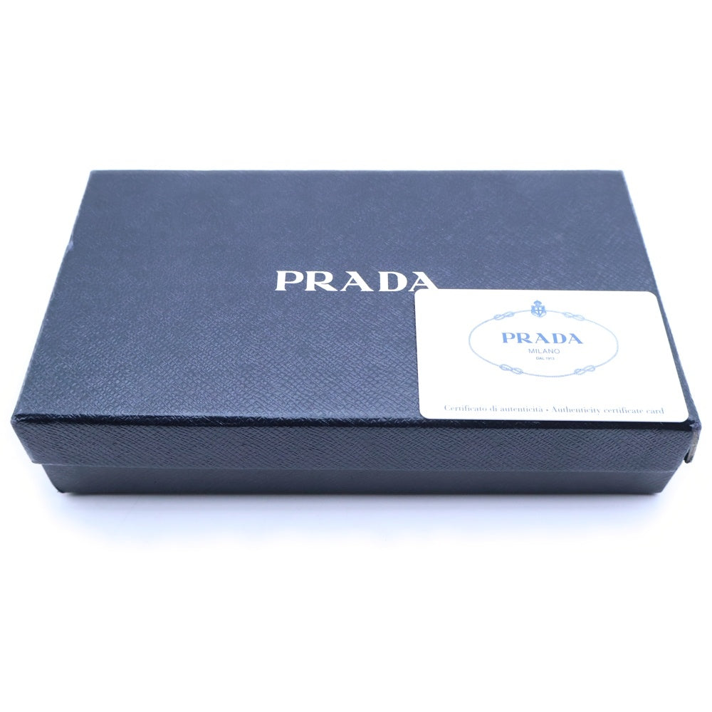 PRADA(プラダ) ラウンドジップ レザーウォレット 長財布 レッド 1M0506