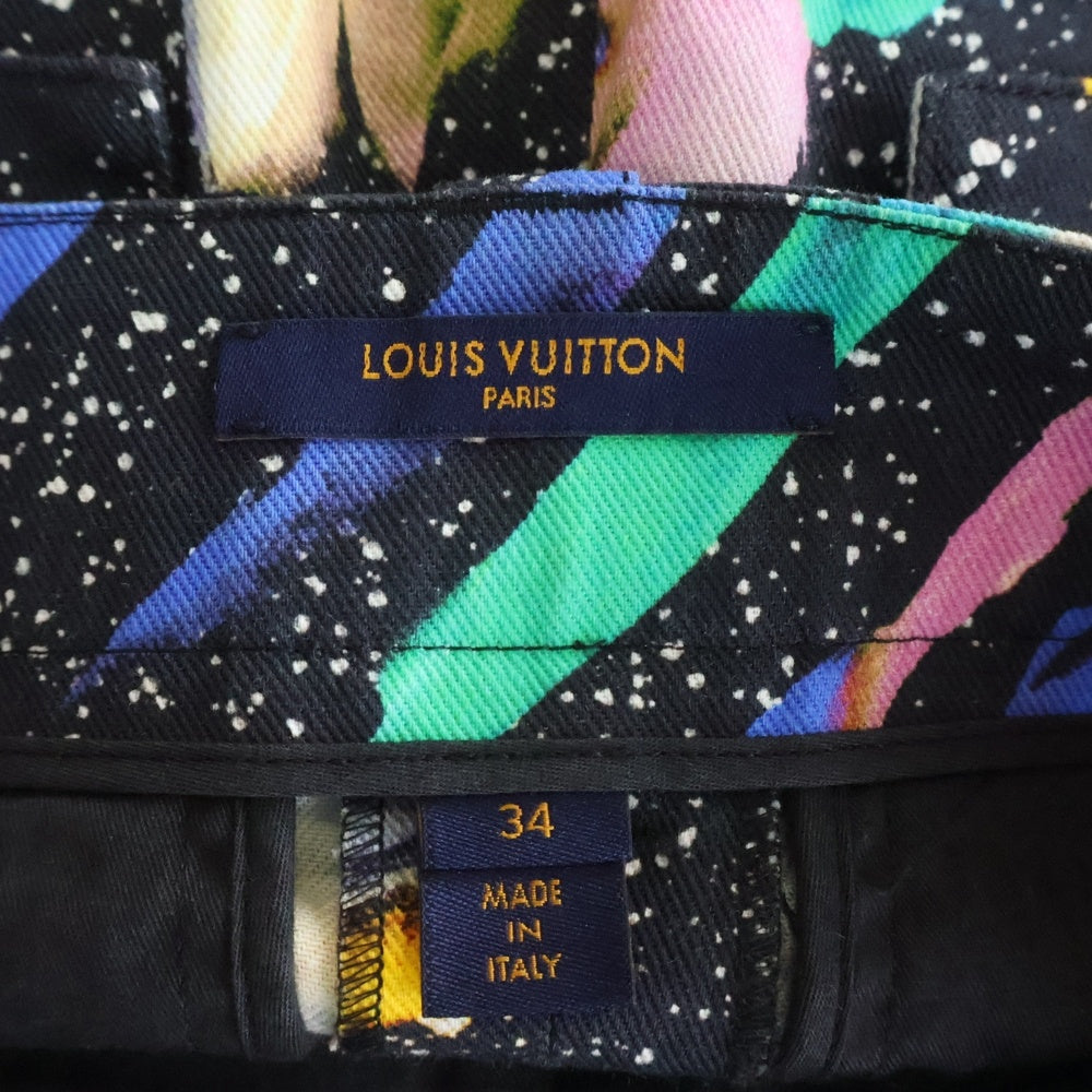 LOUIS VUITTON(ルイヴィトン) 19SS マルチカラー カーゴパンツ ブラック レディース RW191B NTV FGPO57