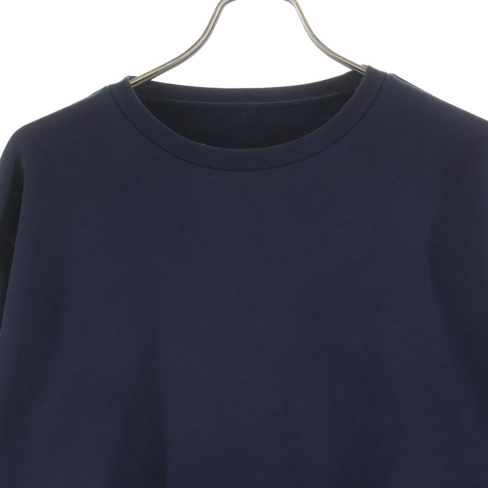Maison Margiela(メゾンマルジェラ) 20AW Sweatshirt エルボーレザーパッチ クルーネックスウェットトレーナー ネイビー S50GU0142