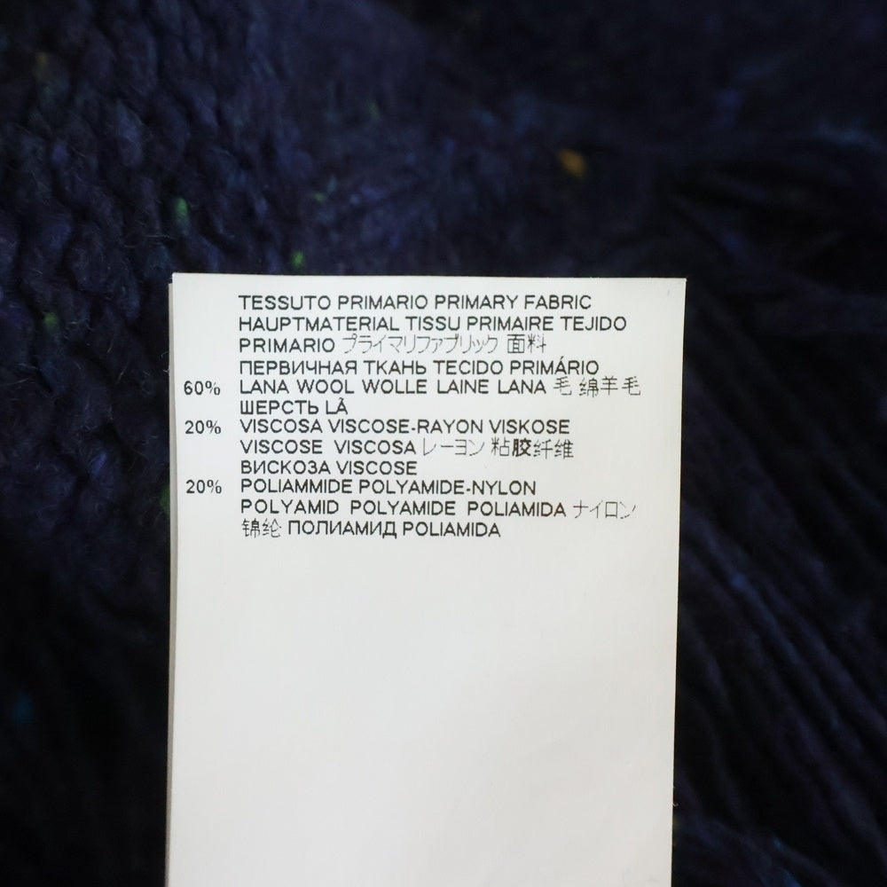 Maison Margiela(メゾンマルジェラ) 20AW Destroy Knit Sweater デストロイ ダメージ加工 クルーネックニットセーター ネイビー S50GP0176