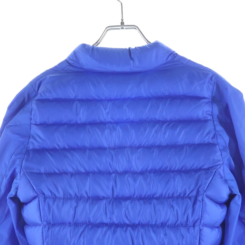 MONCLER GRENOBLE(モンクレールグルノーブル) CAEN GIUBBOTTO ロゴワッペン ノーカラーダウンジャケット ブルー レディース 310984532185