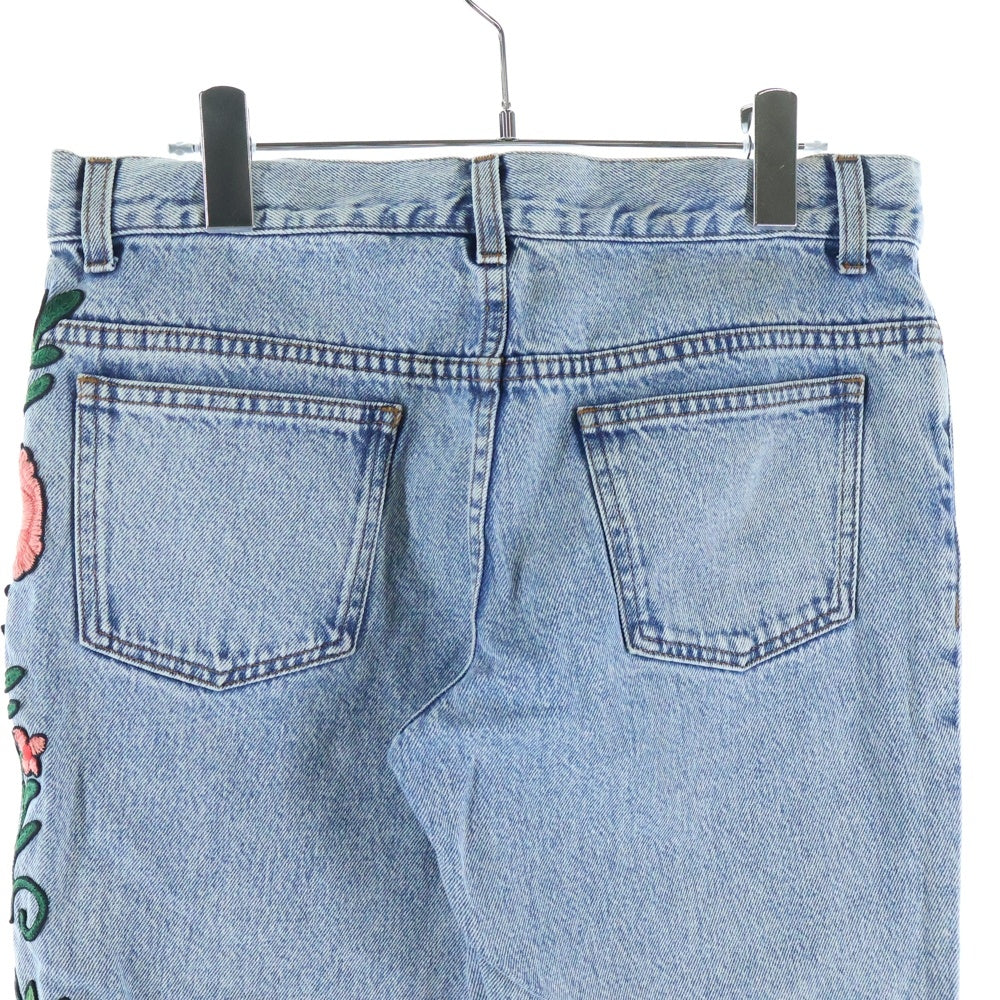 GUCCI(グッチ) Embroidery Flare Denim Pants 刺繍 フレアデニムパンツ レディースインディゴ 422634 XR277