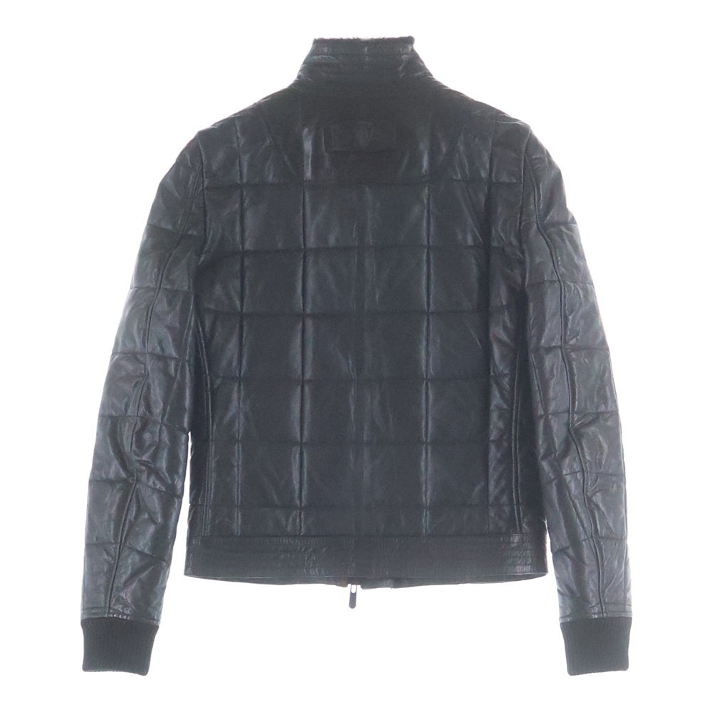 GUCCI(グッチ) 90S Leather Jacket キルティング レザージャケット ブラック