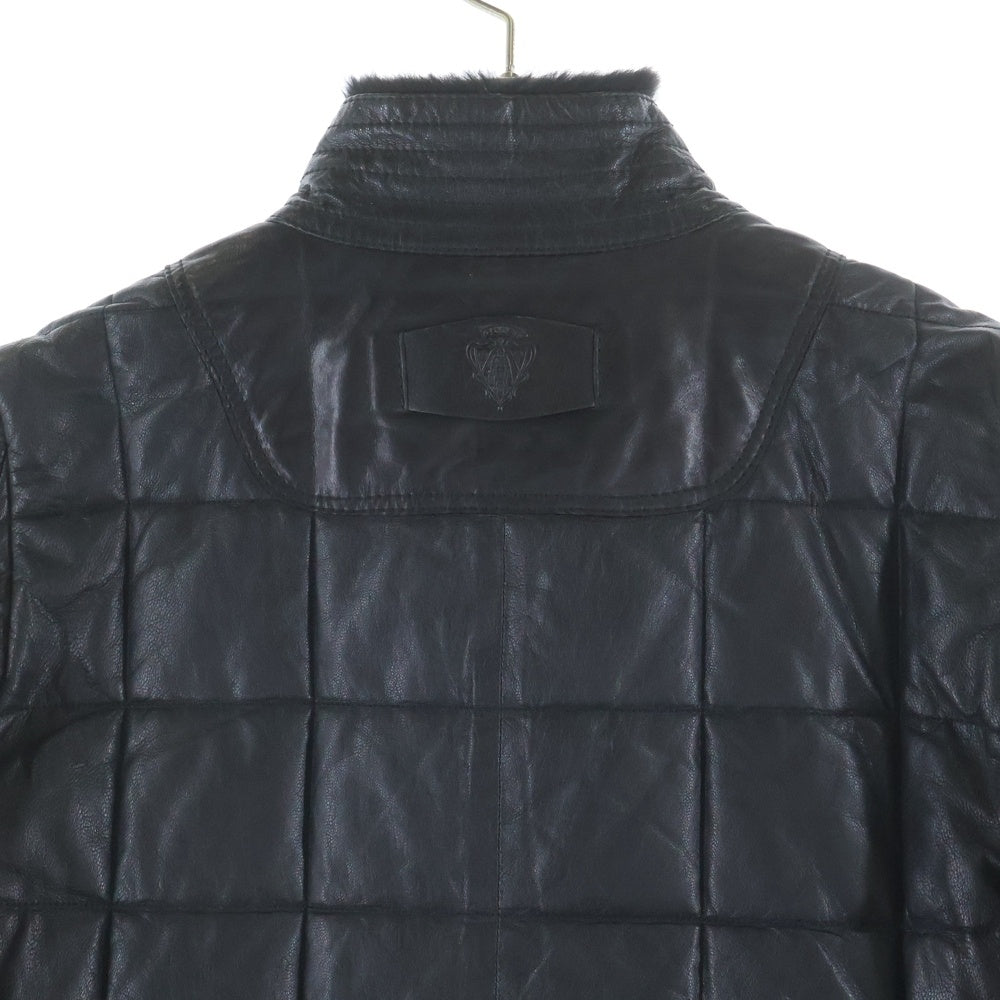 GUCCI(グッチ) 90S Leather Jacket キルティング レザージャケット ブラック