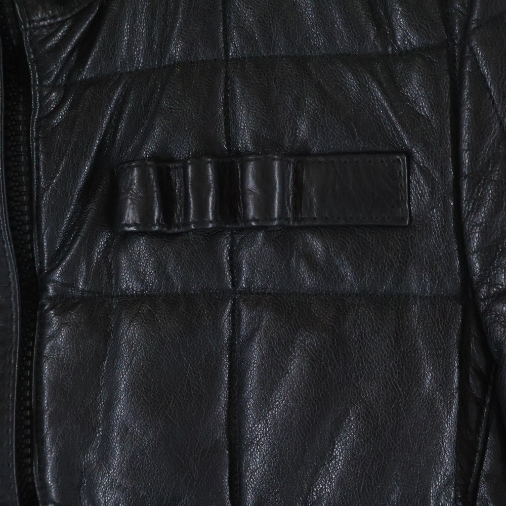 GUCCI(グッチ) 90S Leather Jacket キルティング レザージャケット ブラック