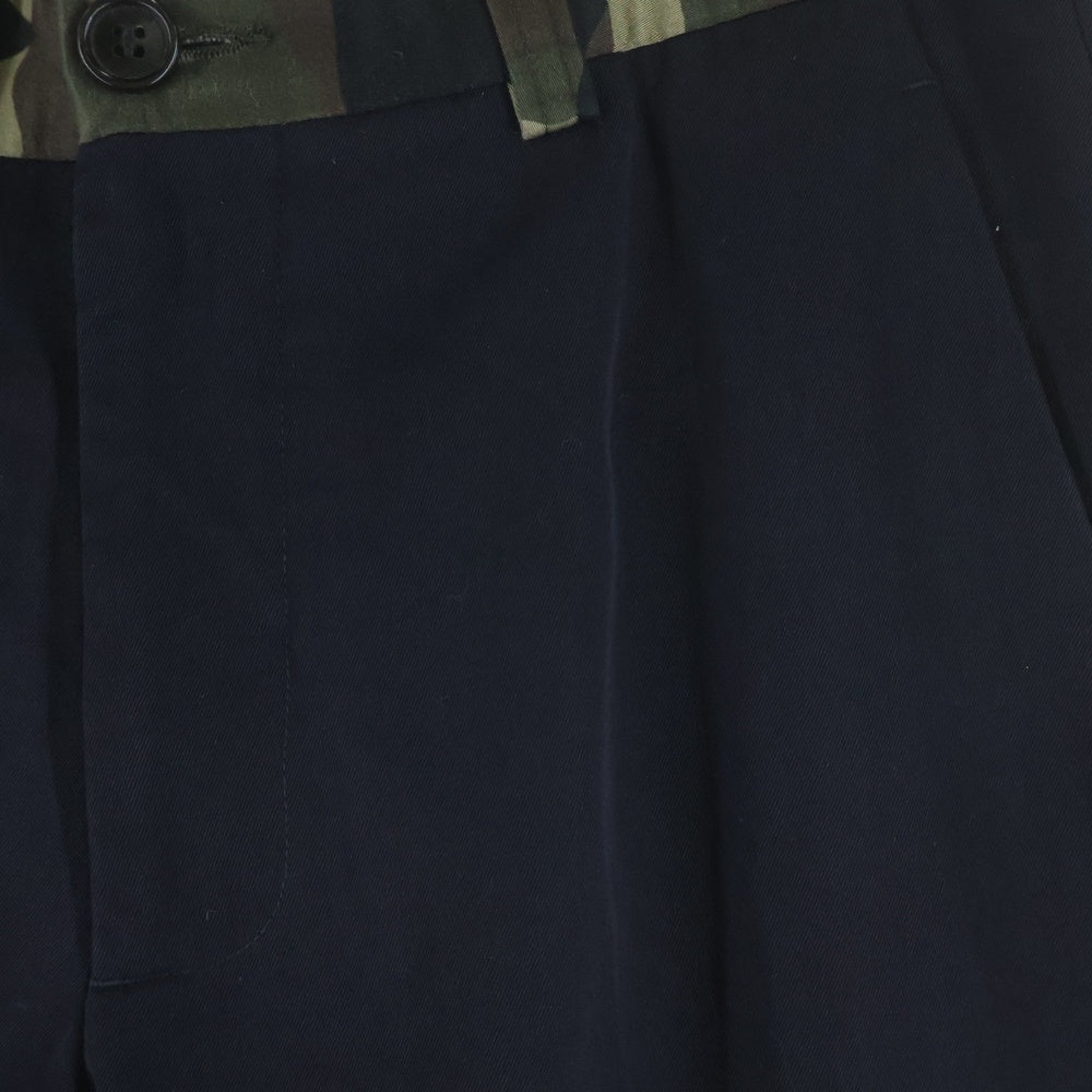 DIOR(ディオール) Wool Pants カモフラージュ 迷彩切替 ウールパンツ スラックス ブラック 663C145Z3576
