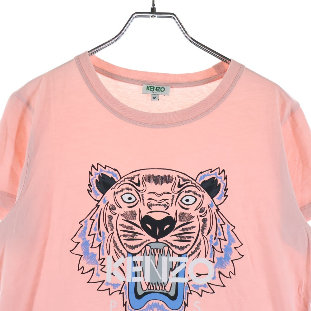 KENZO(ケンゾー) Tiger T-Shirt タイガープリント 半袖Tシャツ ピンク レディース F652TS7214YI