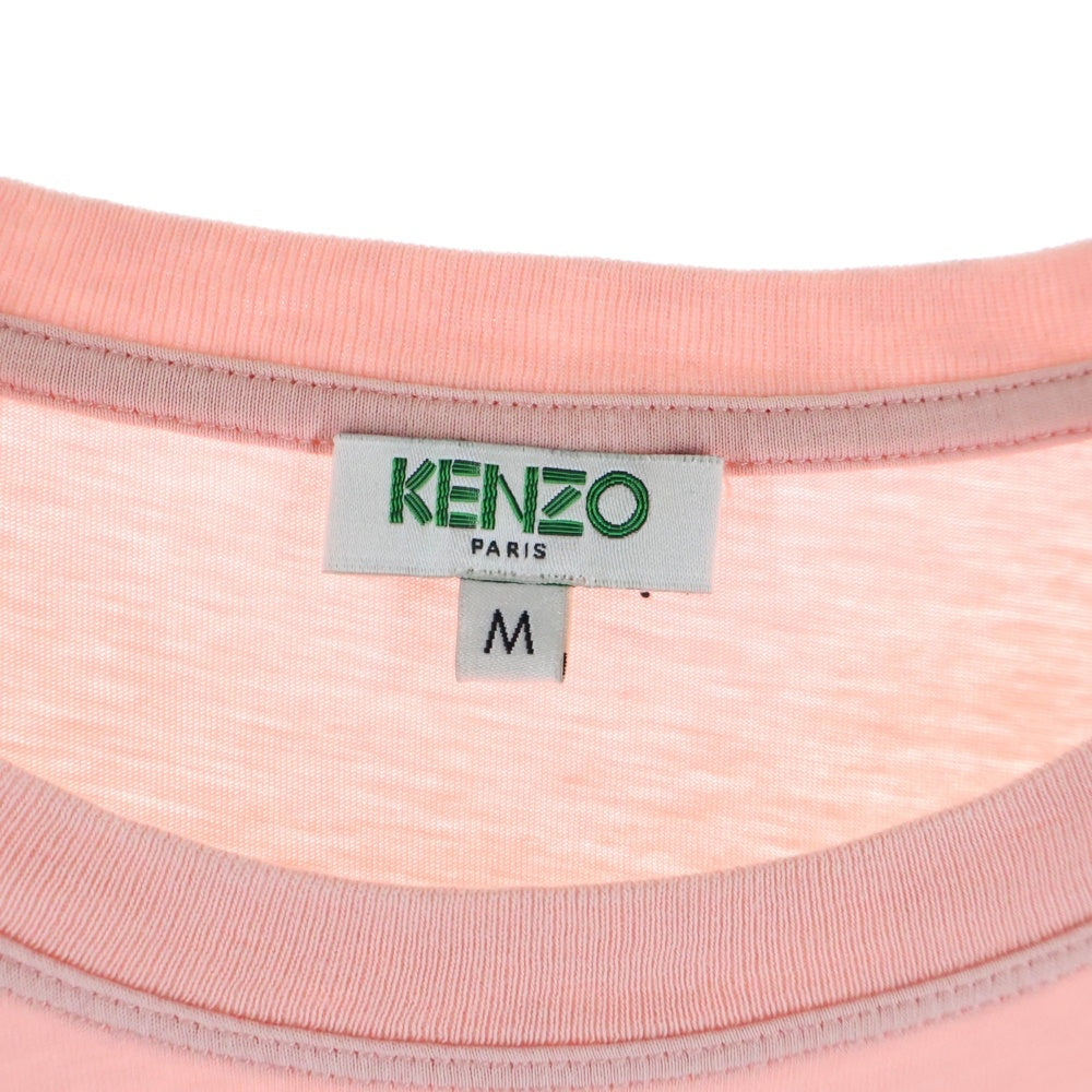 KENZO(ケンゾー) Tiger T-Shirt タイガープリント 半袖Tシャツ ピンク レディース F652TS7214YI