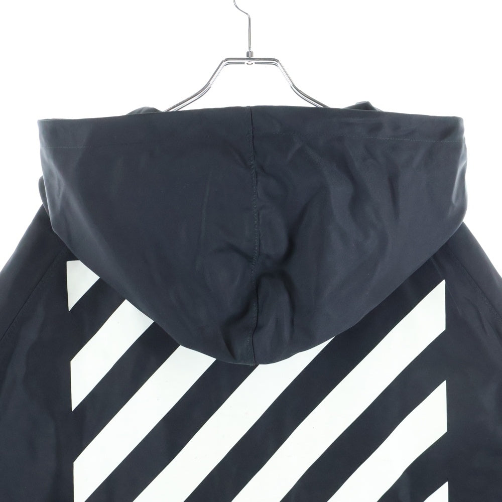 OFF-WHITE(オフホワイト) 16AW Nylon Anorak ハーフジップ ナイロンアノラックジャケット パーカー フーディー ブラック