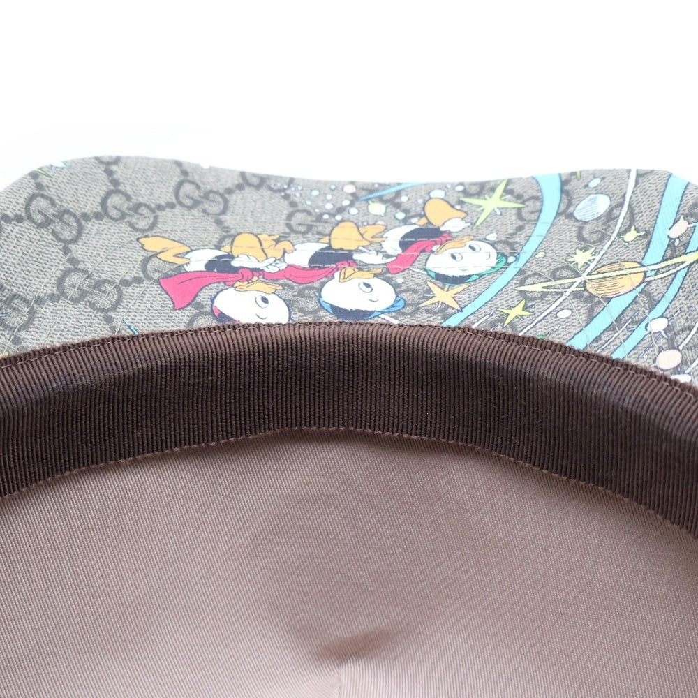 GUCCI(グッチ) ×Disney Donald Duck Trucker Cap ディズニー ドナルドダック キャップ 帽子 ベージュ 548843