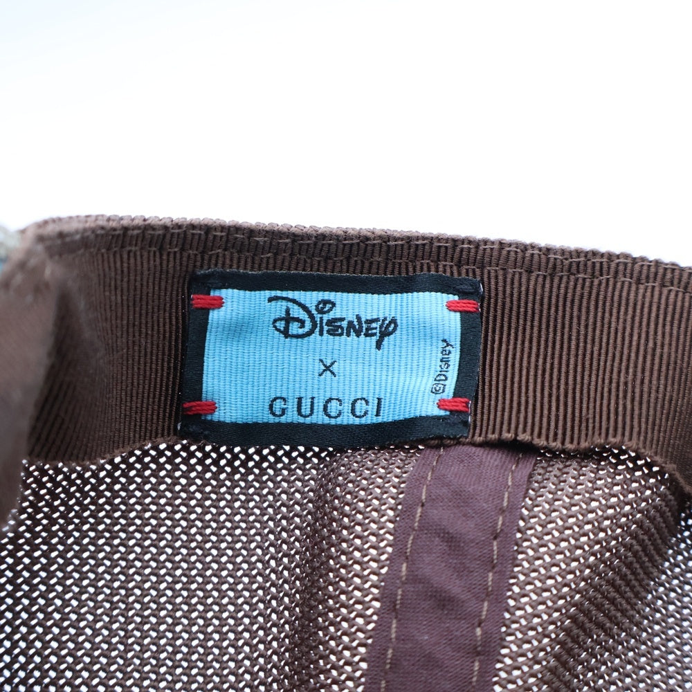 GUCCI(グッチ) ×Disney Donald Duck Trucker Cap ディズニー ドナルドダック キャップ 帽子 ベージュ 548843