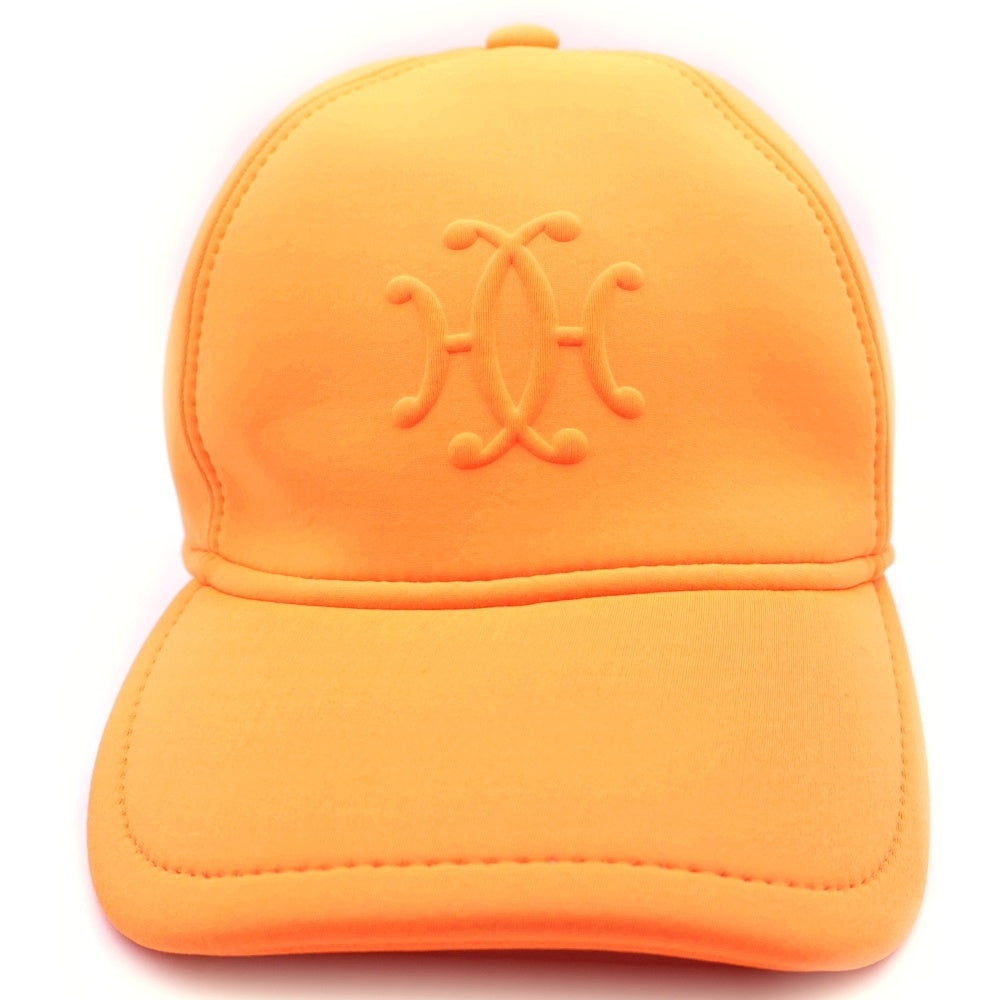 HERMES(エルメス) CAP ネオバン アトランティック ロゴ刺繍キャップ 帽子 オレンジ