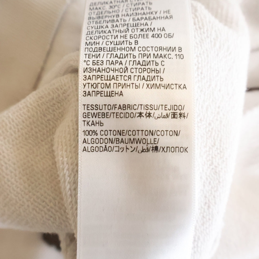 BALENCIAGA(バレンシアガ) 23SS Tape Type Ripped Pocket Hoodie テープロゴ ダメージ加工 プルオーバースウェットパーカー フーディー ホワイト 744441 TOVB1