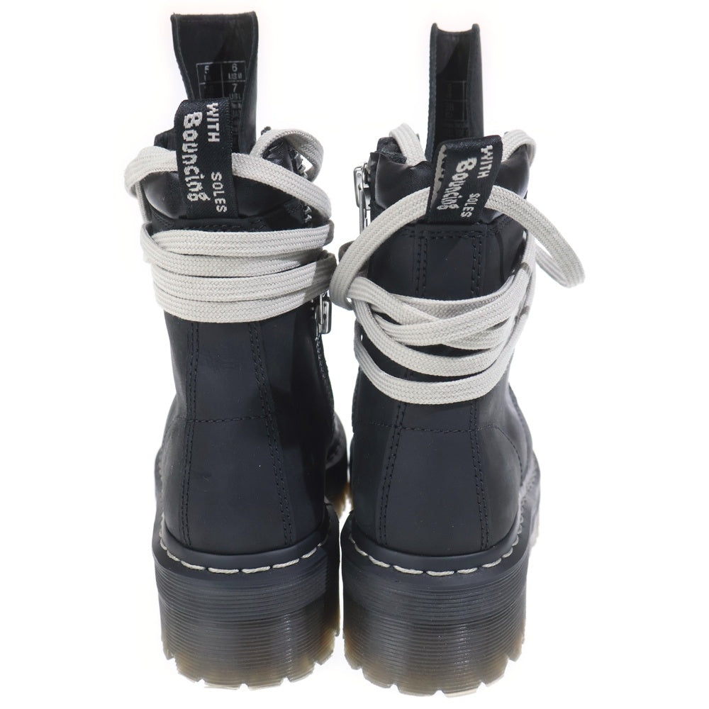 Rick Owens(リックオウエンス) ×Dr.Martens STEEL TOE QUAD RO ドクターマーチン レザーレースアップ ハイカットブーツ ブラック 41819001