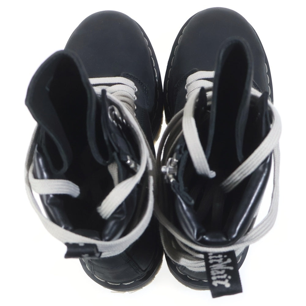 Rick Owens(リックオウエンス) ×Dr.Martens STEEL TOE QUAD RO ドクターマーチン レザーレースアップ ハイカットブーツ ブラック 41819001