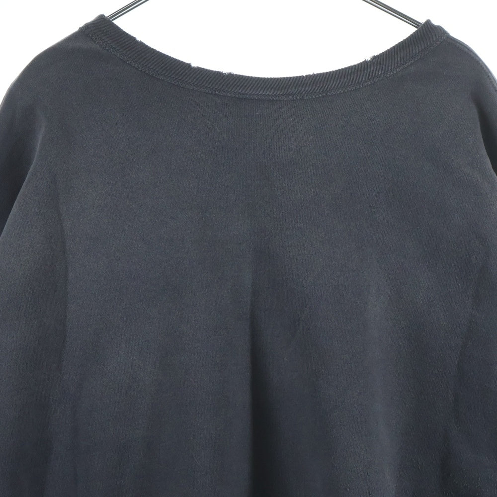 SAINT MICHAEL(セントマイケル) 24SS ×DENIM TEARS DT CREW SWEAT ST.TEARS デニムティアーズ ダメージ加工 クルーネックスウェットトレーナー グレー SM-YS8-0000-C02