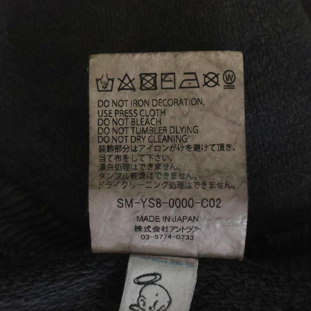 SAINT MICHAEL(セントマイケル) 24SS ×DENIM TEARS DT CREW SWEAT ST.TEARS デニムティアーズ ダメージ加工 クルーネックスウェットトレーナー グレー SM-YS8-0000-C02