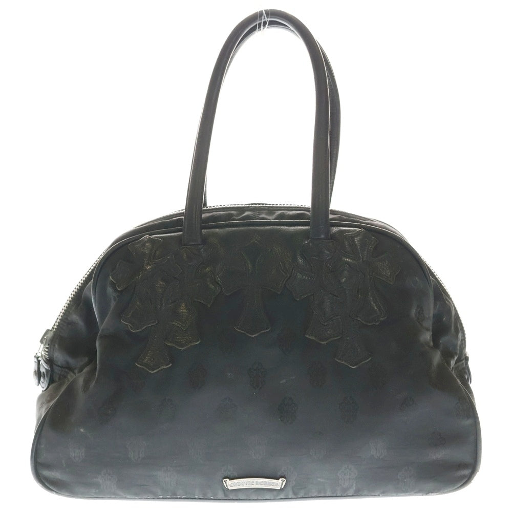 CHROME HEARTS(クロムハーツ) GYM MD クロスパッチ ナイロンジムバッグ ハンドバッグ ブラック レディース