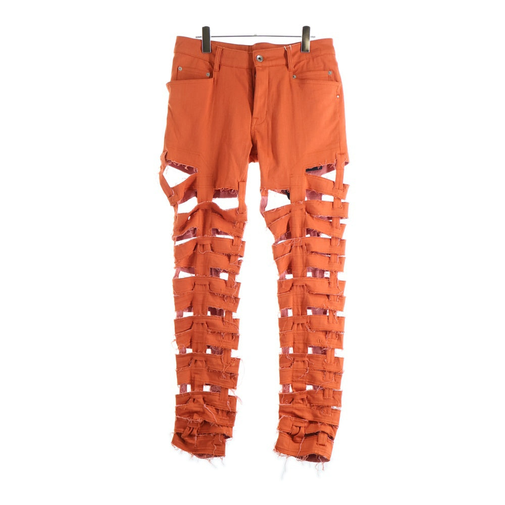 DRKSHDW(ダークシャドウ) SPARTAN JEANS スパルタンジーンズ ダメージ加工 スキニーパンツ オレンジ DU01B7360-SDM