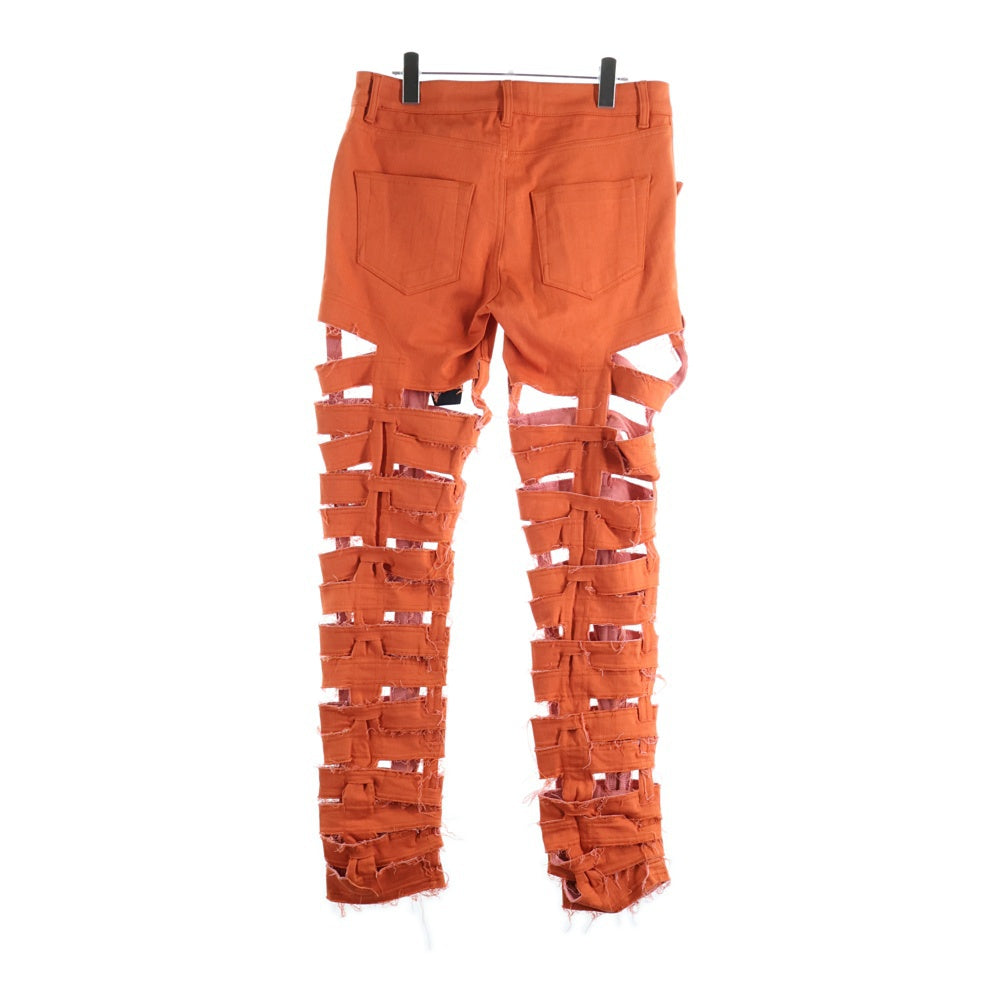 DRKSHDW(ダークシャドウ) SPARTAN JEANS スパルタンジーンズ ダメージ加工 スキニーパンツ オレンジ DU01B7360-SDM