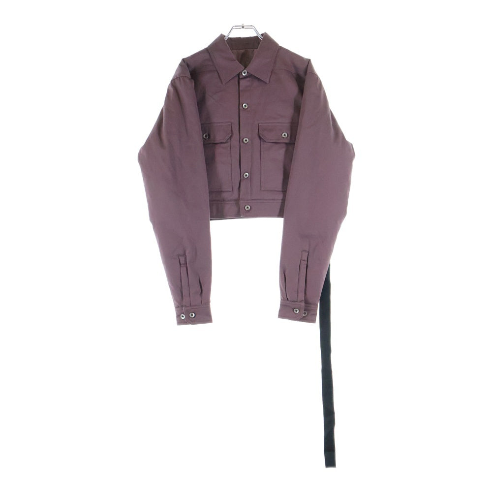 DRKSHDW(ダークシャドウ) CAPE SLEEVE CROPPED OUTERSHIRT クロップド ジャケット ブラウン DS02C5702-TW