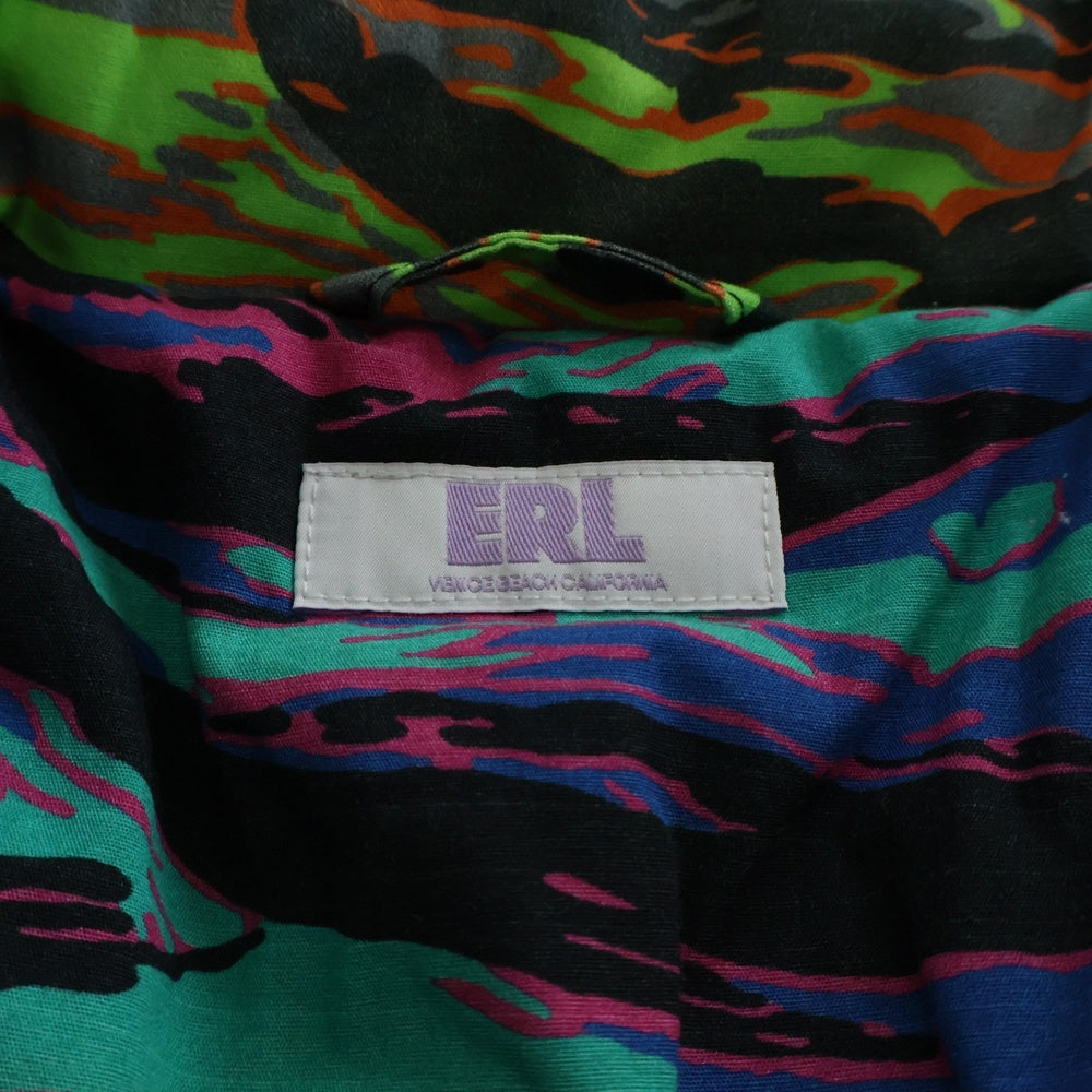 ERL(イーアールエル) カモフラージュ パテッドジャケット ERL06C003 グリーン
