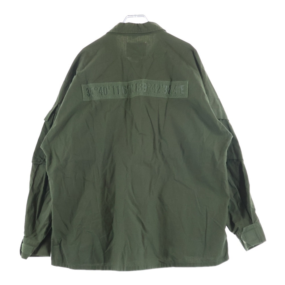 WTAPS(ダブルタップス) MODULAR LS SHIRT 192BRDT-SHM03 マルチポケット ミリタリーシャツジャケット カーキ