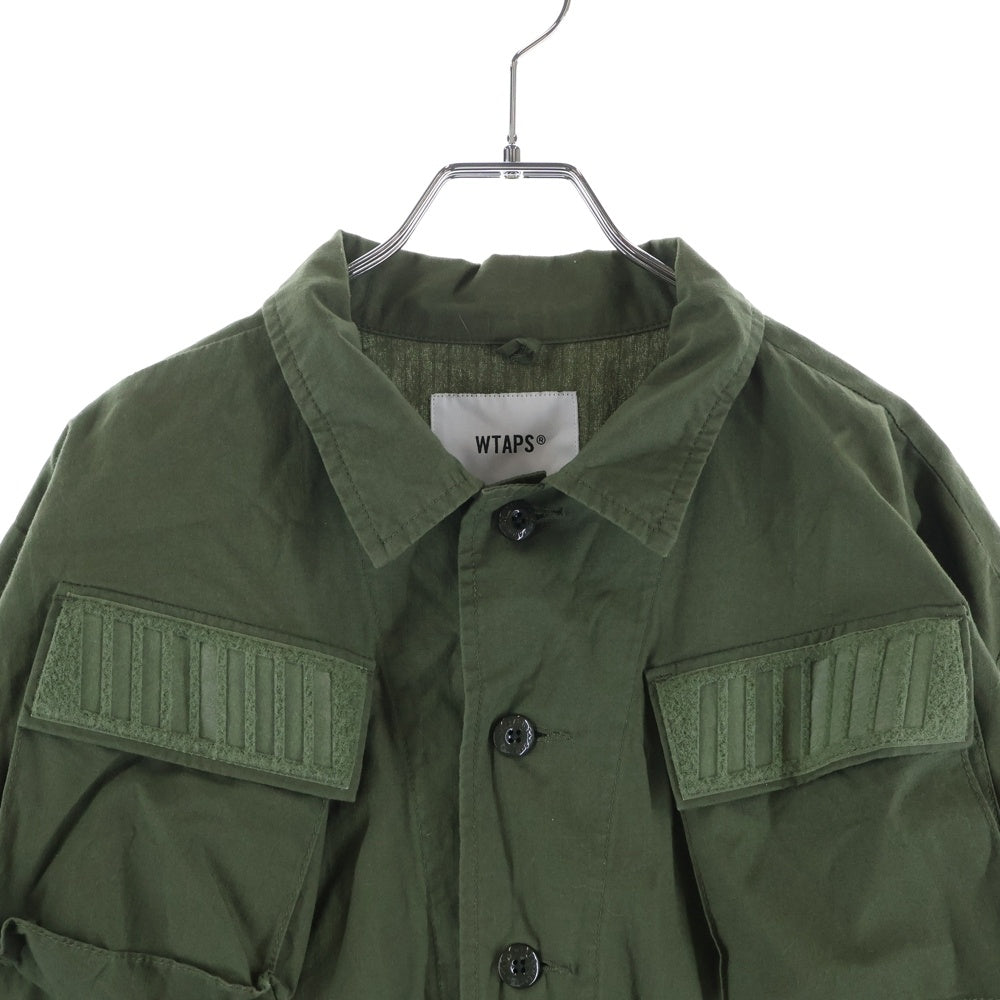 WTAPS(ダブルタップス) MODULAR LS SHIRT 192BRDT-SHM03 マルチポケット ミリタリーシャツジャケット カーキ