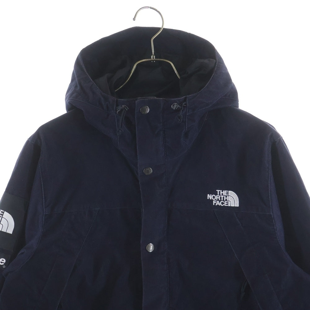 SUPREME(シュプリーム) 12AW ×THE NORTH FACE Corduroy Mountain Shell Jacket NP01250 ×ザノースフェイス コーデュロイ マウンテンシェルジャケット ネイビー