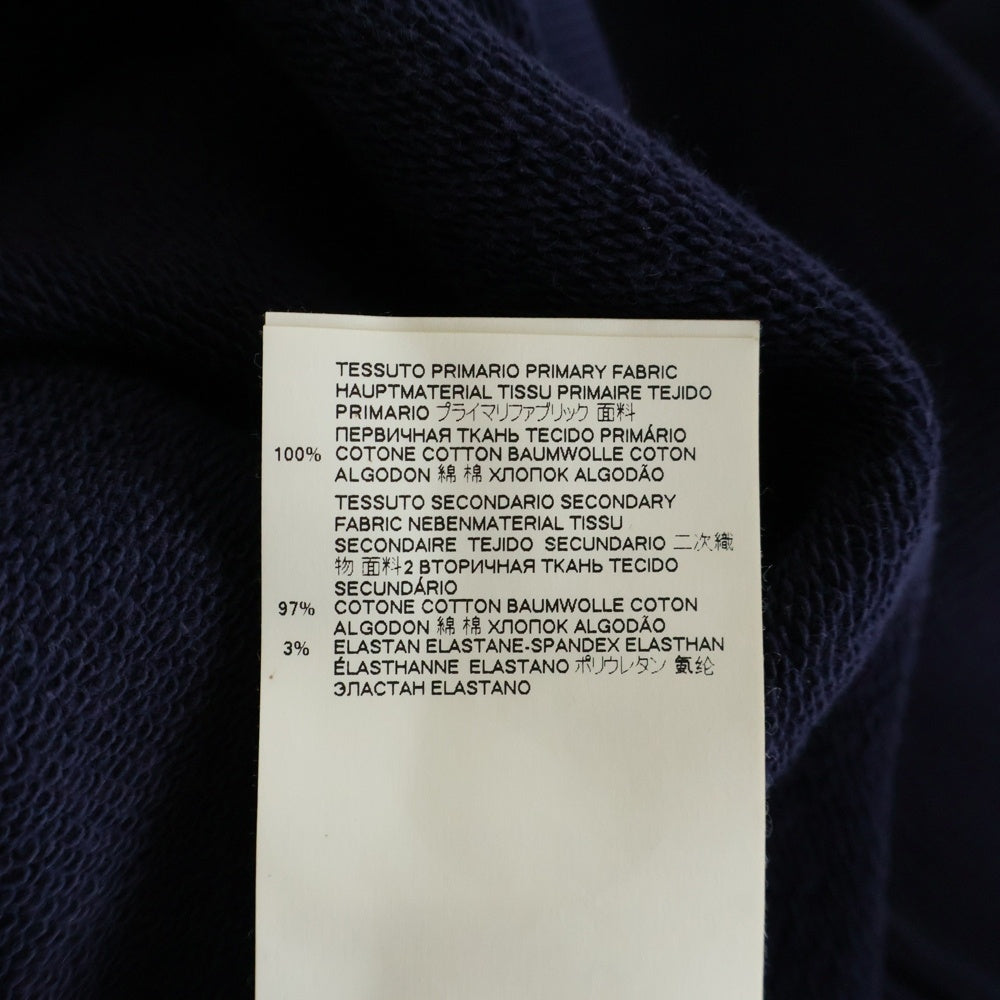 Maison Margiela(メゾンマルジェラ) 21SS Sweatshirt ロゴ刺繍 クルーネックスウェットトレーナー ネイビー S50GU0166