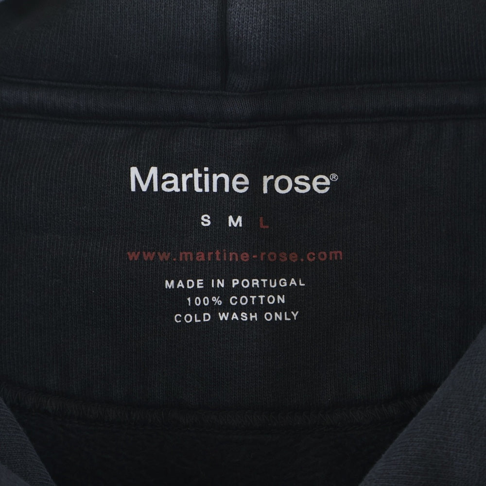 MARTINE ROSE(マーティンローズ) Classic Hoodie フェード加工 プルオーバースウェットパーカー フーディー グレー